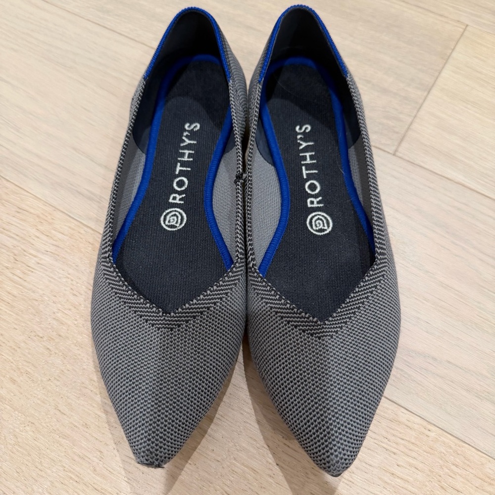 Rothy's OG Point Size 8.5 Grey Birdseye